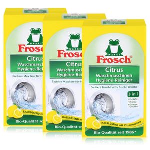 Frosch Citrus Waschmaschinen Hygiene-Reiniger 250g - Kalklösend (3er Pack)