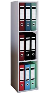 VCM Büro-Regal "Offas" H 115 x B 34 x T 29 cm, Farbe Weiß