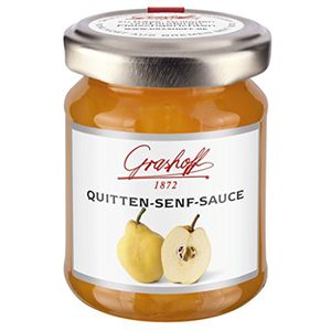 Grashoff Quitten Senf Sauce süß scharfer Delikatesssenf 125ml