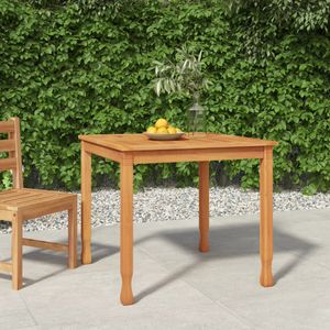 Ankonbej Garten-Esstisch 85x85x75 cm Massivholz Teak