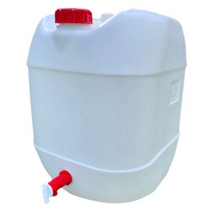 Wasserkanister mit Deckel und Hahn Camping Kanister Wassertank Behälter 30 Liter weiß