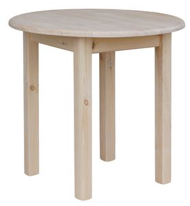 Jedálenský stôl Okrúhly kuchynský stôl Neošetrený 90 cm