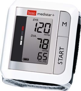 Boso Medistar + náramkový tlakoměr Tlakoměr s 90 paměťmi a stupnicí