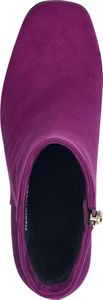MARCO TOZZI Damen Stiefelette Karree Blockabsatz 2-25349-41, Größe:41 EU, Farbe:Violett