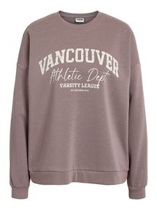 Pullover College Print locker geschnitten | L