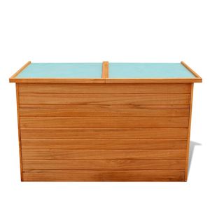 vidaXL Garten-Aufbewahrungsbox 126x72x72 cm Holz