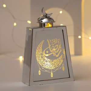 Ramadan Deko Lampe, Eid Mubarak Laterne Mond Stern Dekoration, Ramadan Dekoration Muslimische Festival Dekorative, Silber