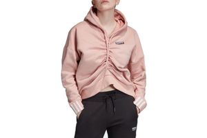 adidas Ruched Hoodie EC0782, Bluzy, Kobiety, Różowy, Rozmiar: 32