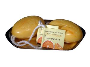 2x Kordelseife mit Sheabutter Grapefruit & Orange 2x 175g Doppelpack