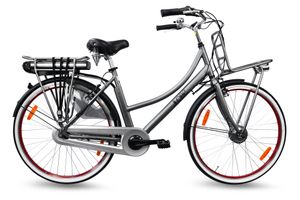 LLobe E-Bike 28" City Rosendaal 3 Lady Grau 36V / 15,6Ah (562Wh), 7-Gang Shimano