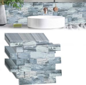 ACXIN 10 listů PVC samolepky na obklady kuchyňský splashback PVC obklady samolepicí obklady na stěny samolepicí obklady do koupelny (34,3 x 29 cm, typ C)