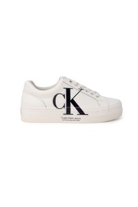 CALVIN KLEIN JEANS Dámská kožená obuv White GR77279 - Velikost: 36