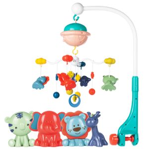MalPlay Mobile mit Spieluhr | Babymobile für Kinderbett | Automatische Abschaltung | Spielzeug für Neugeborene und Kleinkinder| Babyausstattung ab 3 Monaten