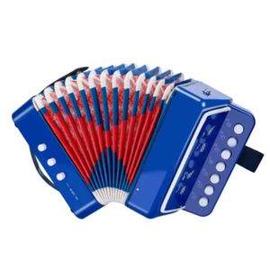 Kinderakkordeon – Spielzeuginstrument – Musikinstrument für Kinder – 2-Bass – 7 Töne – Blau