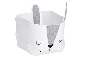 zeller Aufbewahrungskorb HASE BHT 21x17x21 cm weiß Einkaufskorb Korb