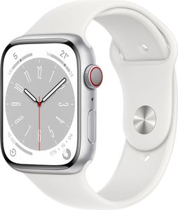 Apple Watch,S8,CELL,45mm, Alu,silber