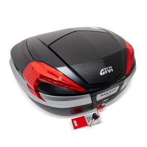 GiVi V56 Maxia 4 - Monokey Topcasein Carbon Optik roten Reflektoren