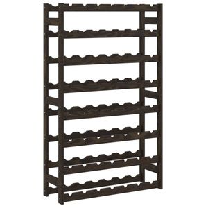 Prolenta Premium - Weinregal für 56 Flaschen Schwarz Massivholz Kiefer