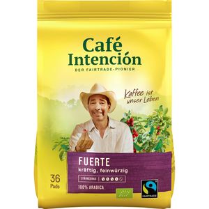 Kaffeepad-Sparpaket FUERTE von Café Intención, 6x36 Stück