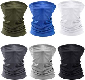 6 Stück Bandanas Multifunktionstuch Schal - Elastiche Multifunktion Stirnband Gaiter Balaclava Gesichtsmaske Kopfbedeckung UV Residenz für Yoga Laufen Wandern Radfahren Motorradfahren