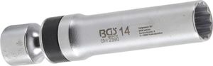 BGS-2390 Zündkerzen Gelenkeinsatz, 14 mm, 12-kant mit Haltefeder