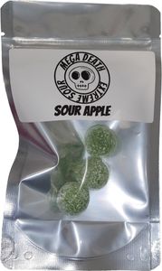 Mega Death Extreme Sour Apple Candy Balls 3 Stück