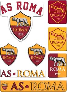 AS Roma Bubble Sticker Set TA855 (jedna velikost) (žlutá/červená)