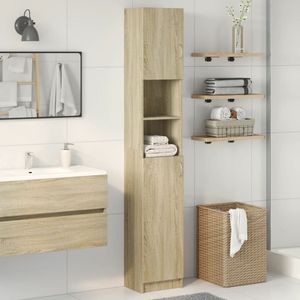vidaXL Badezimmerschrank Sonoma-Eiche 32x25,5x190 cm Holzwerkstoff