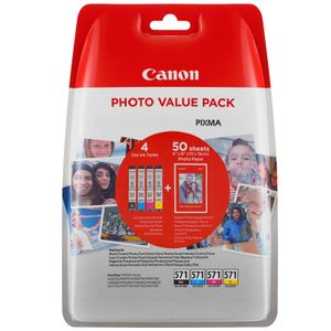 Canon CLI-571 Multipack Blister Sec,4-farbig,schwarz, Magenta, Gelb, Cyan, Tinte