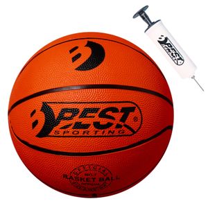 Best Sporting Basketball Größe 7 Set Rookie I Basketball orange mit Ballpumpe