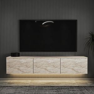 Skye Decor, Neon Illuminated - Travertine, TV-Schränke, Travertin, 160 x 35 x 32 cm Skye Decor, Neon Illuminated - Travertine, TV-Schränke, Travertin, 160 x 35 x 32 cm