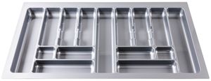KOTARBAU® Box na príbory do zásuvky Organizér do zásuvky na kuchynské príbory sivý 935x490mm