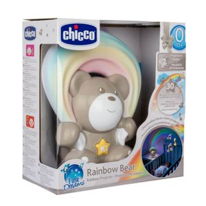 CHICCO miś z projektorem First Dreams Rainbow Bear 0M neutralny