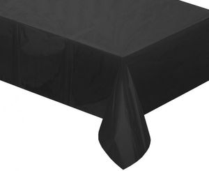 Tischdecke schwarz matt