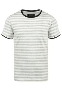 INDICODE IDReni Herren T-Shirt Kurzarm Shirt mit Streifen und Rundhalsausschnitt