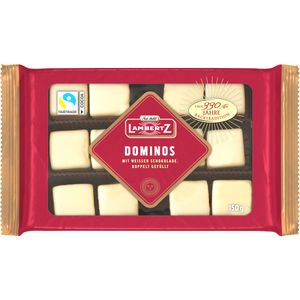 Henry Lambertz Dessert Domino Weiss mit weißer Schokolade 150g