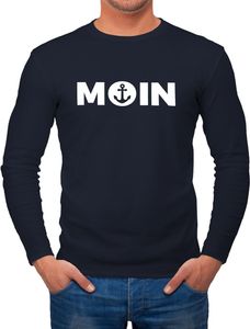 Herren Longsleeve Moin mit Anker Langarmshirt Moonworks® navy XL Herren Longsleeve Moin mit Anker Langarmshirt Moonworks® navy XL