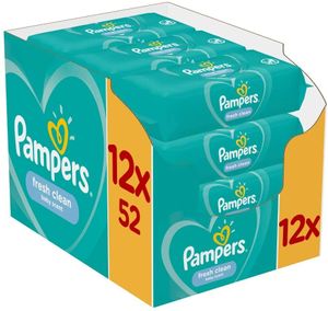 Pampers Fresh Clean Baby Feuchttücher 3x 4x52 Stück