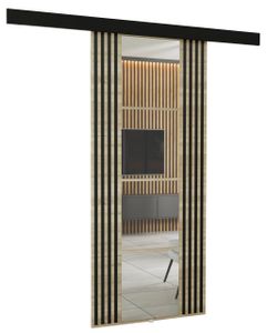 KIER FURNITURE Wandschiebetüren mit Spiegeln EMPI 90 - 96x205x1,6 cm - Sonoma Eiche