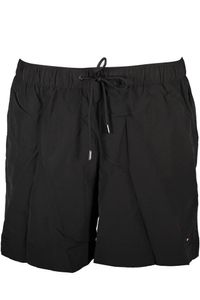 Tommy Hilfiger Herren Mittlere Kordelzug-Badeshorts, Schwarz