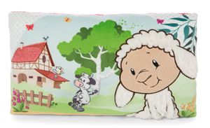 Nici 47800 Kissen Schaf Kuh Vogel rechteckig 43x25cm Farm Friends Plüsch GREEN