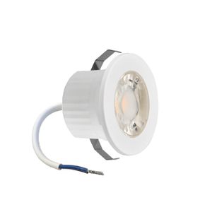 3W LED Spot Klein Mini Einbaustrahler Einbauleuchte Einbauspot 3000K Warmweiß 240 Lumen 230V Anschluss Schutzart IP54 Weiß