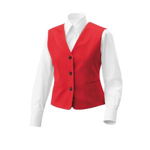 Damen-Weste, Gillette, mit Tasche, Farbe rot, 2XL : rot : 2XL : 65% Polyester 35%Baumwolle 220 g/m²