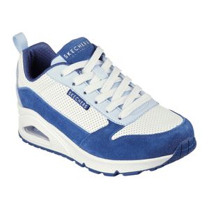 Skechers Damen-Sneaker-Schnürhalbschuh Uno Blau, Farbe:blau, EU Größe:38