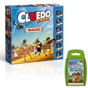 Cluedo Junior Yakari + Top Trumps Yakari Spiel Gesellschaftsspiel Brettspiel deutsch