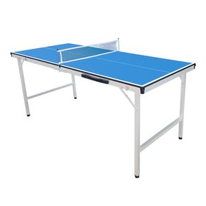 Cougar Tischtennisplatte Mini 1500 Klappbar in Blau | Indoor klappbarer & tragbarer Tischtennistisch | Ping Pong Tisch für Kinder & Erwachsene | 150 x 67 x 69 cm
