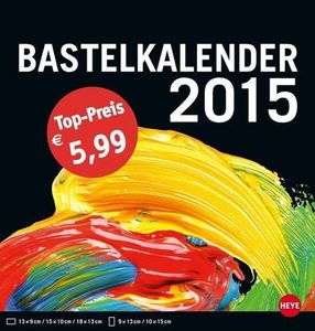 Bastelkalender mittel schwarz 2015