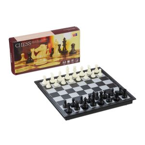 relaxdays Schachspiel klappbar und magnetisch