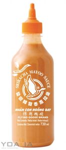 [ 730ml ] FLYING GOOSE Sriracha Mayoo Sauce / Chilicreme würzig-scharf