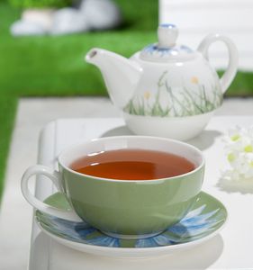 Gilde Tea for one Wildblumen H 14,5x B 17.5 x T 14,6 cm